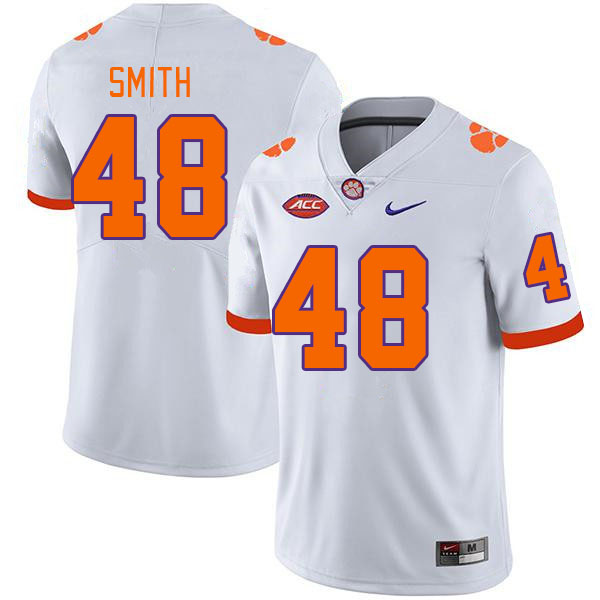 Men's Clemson Tigers Walt Smith #48 College White NCAA Authentic Football Stitched Jersey 23QQ30UQ